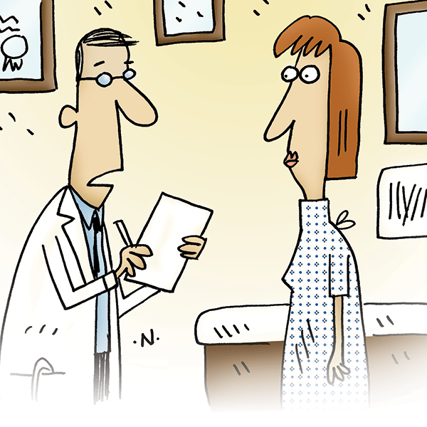 Physician's Weekly medical cartoon