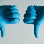 thumbs down no negative dislike gloves